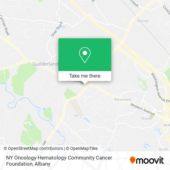 Mapa de NY Oncology Hematology Community Cancer Foundation