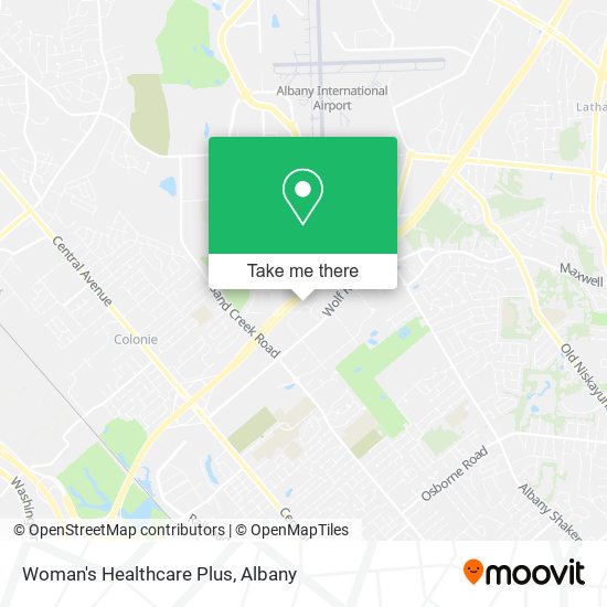 Woman's Healthcare Plus map