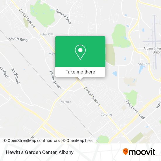 Hewitt's Garden Center map