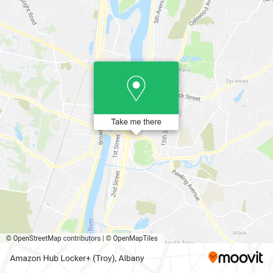 Amazon Hub Locker+ (Troy) map