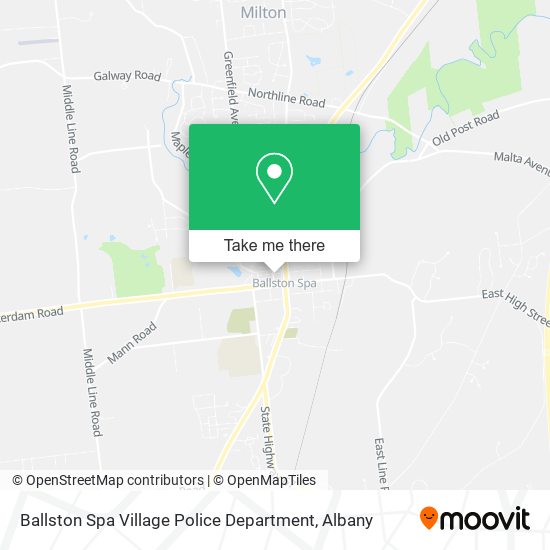 Ballston Spa Village Police Department map