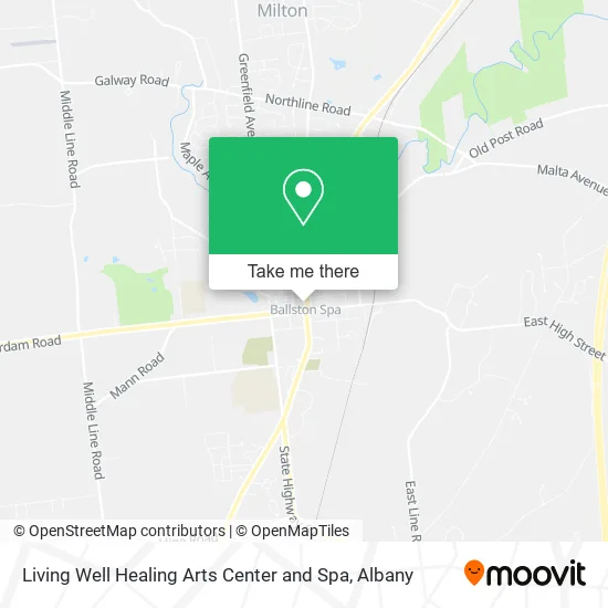 Mapa de Living Well Healing Arts Center and Spa