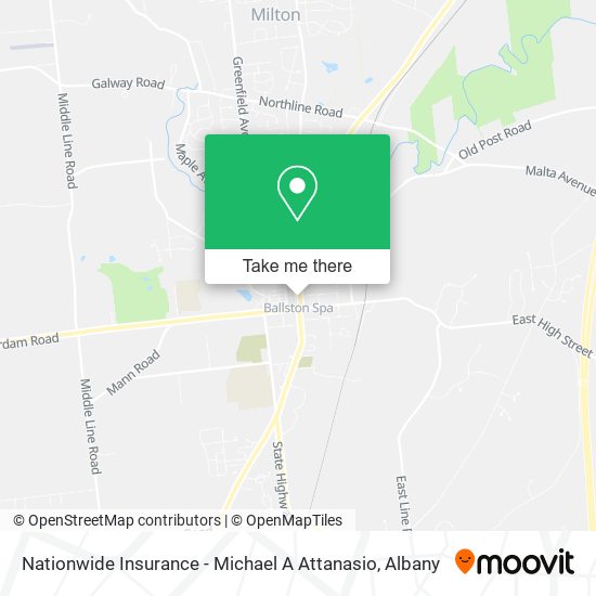 Nationwide Insurance - Michael A Attanasio map