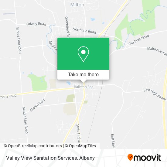 Valley View Sanitation Services map