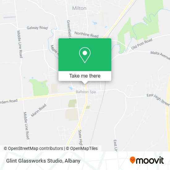 Glint Glassworks Studio map
