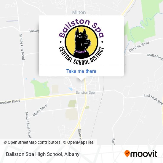 Ballston Spa High School map