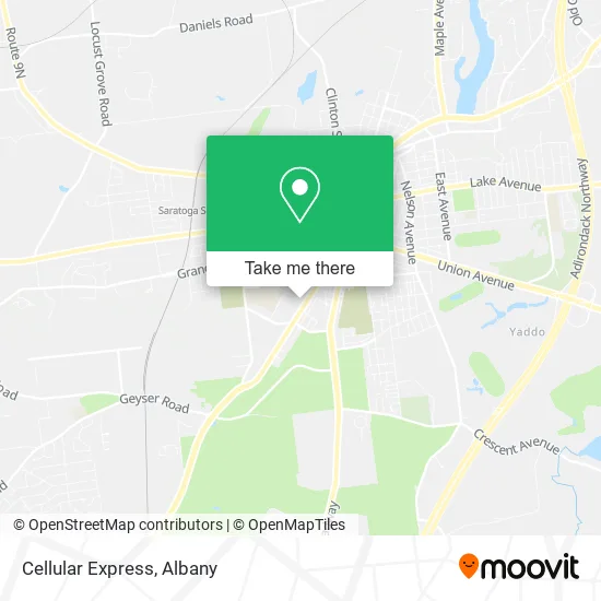 Cellular Express map