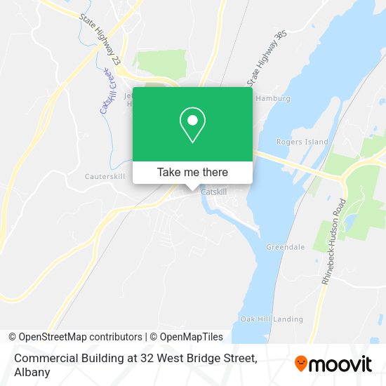 Mapa de Commercial Building at 32 West Bridge Street
