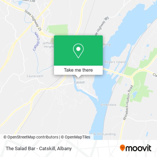 The Salad Bar - Catskill map