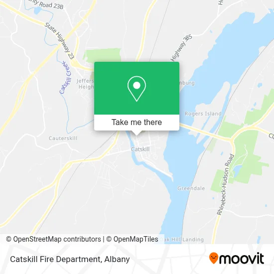 Catskill Fire Department map