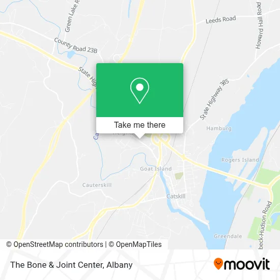 The Bone & Joint Center map