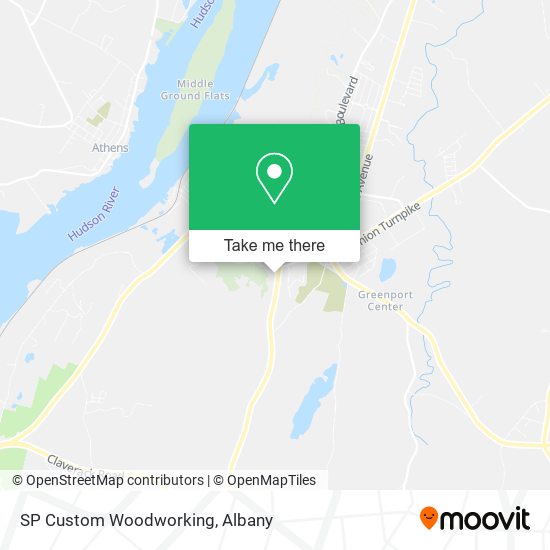 SP Custom Woodworking map