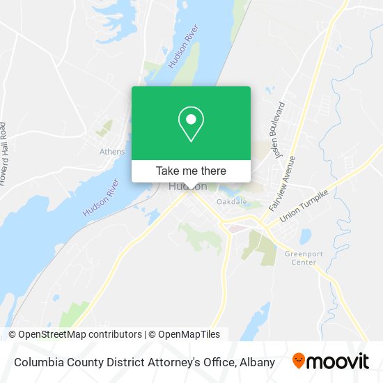 Columbia County District Attorney's Office map