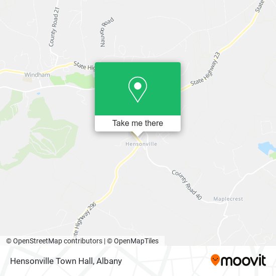 Hensonville Town Hall map