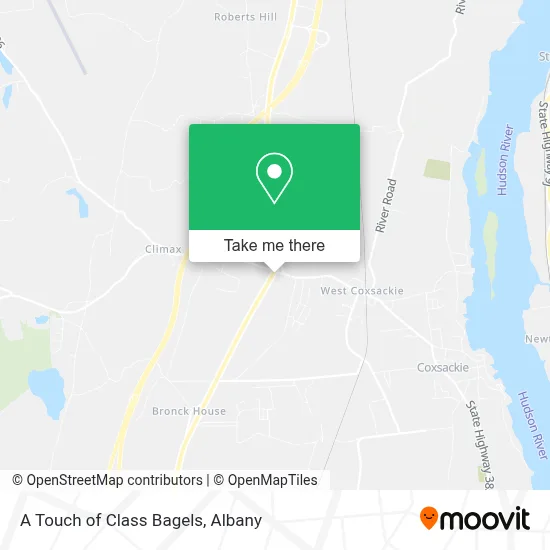 A Touch of Class Bagels map