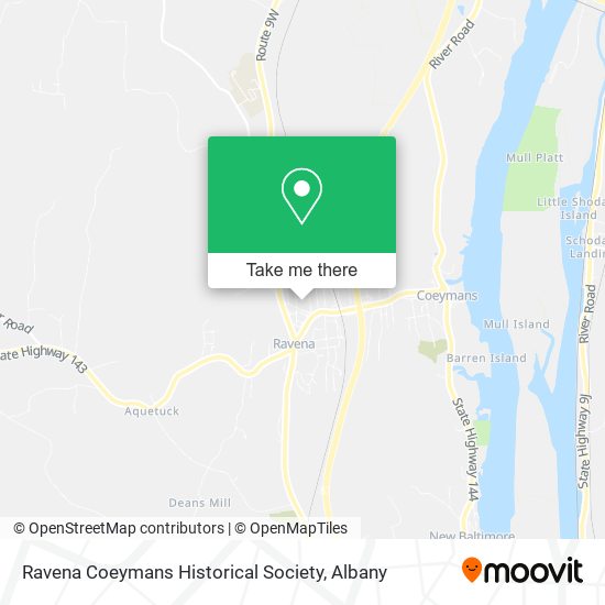 Mapa de Ravena Coeymans Historical Society