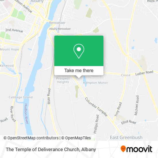 The Temple of Deliverance Church map