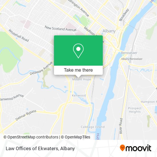 Law Offices of Ekwaters map