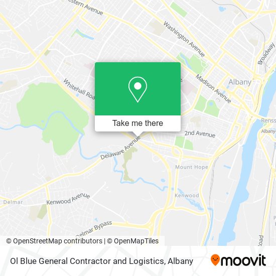 Ol Blue General Contractor and Logistics map