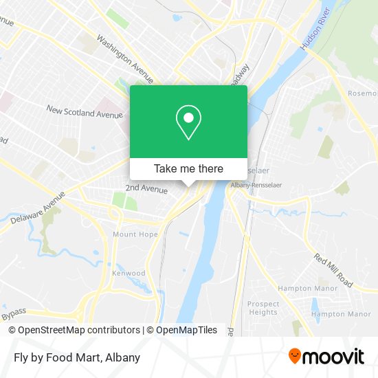 Fly by Food Mart map