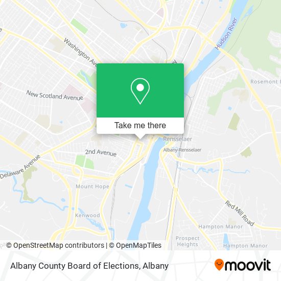 Albany County Board of Elections map