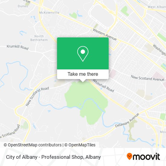 Mapa de City of Albany - Professional Shop