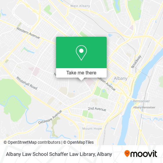 Albany Law School Schaffer Law Library map