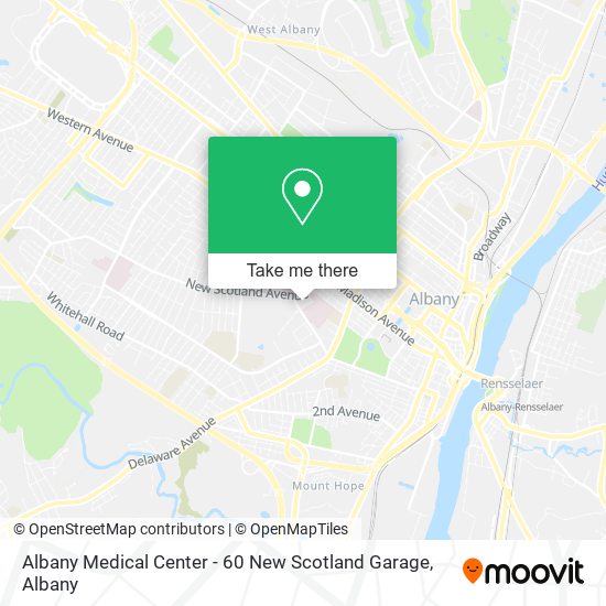 Mapa de Albany Medical Center - 60 New Scotland Garage