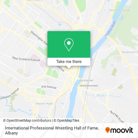 International Professional Wrestling Hall of Fame map