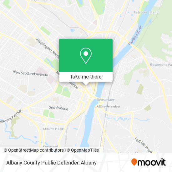 Albany County Public Defender map