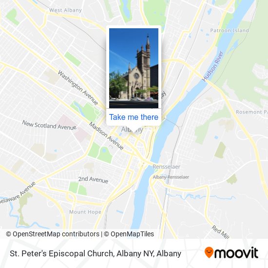 St. Peter's Episcopal Church, Albany NY map