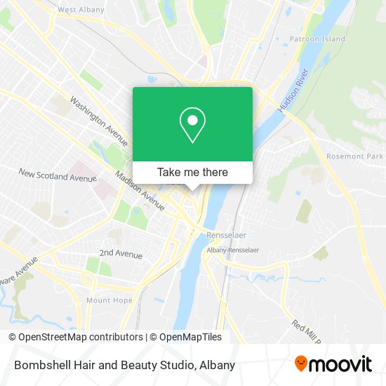 Bombshell Hair and Beauty Studio map