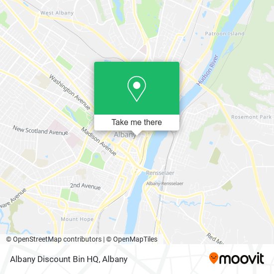 Albany Discount Bin HQ map