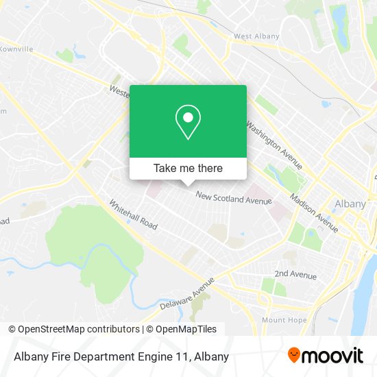 Mapa de Albany Fire Department Engine 11