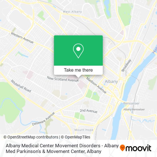 Mapa de Albany Medical Center Movement Disorders - Albany Med Parkinson's & Movement Center
