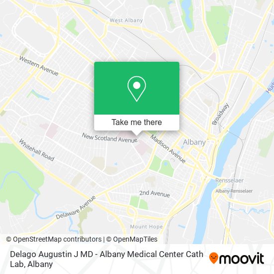 Delago Augustin J MD - Albany Medical Center Cath Lab map