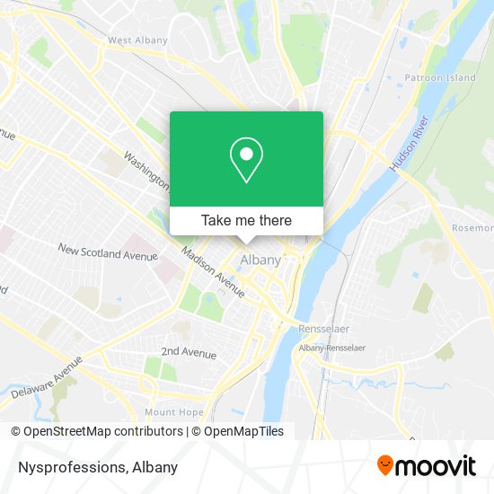 Nysprofessions map