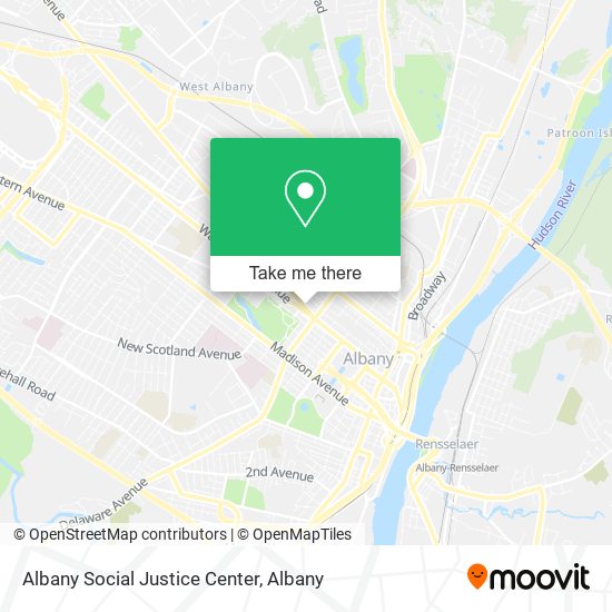 Albany Social Justice Center map