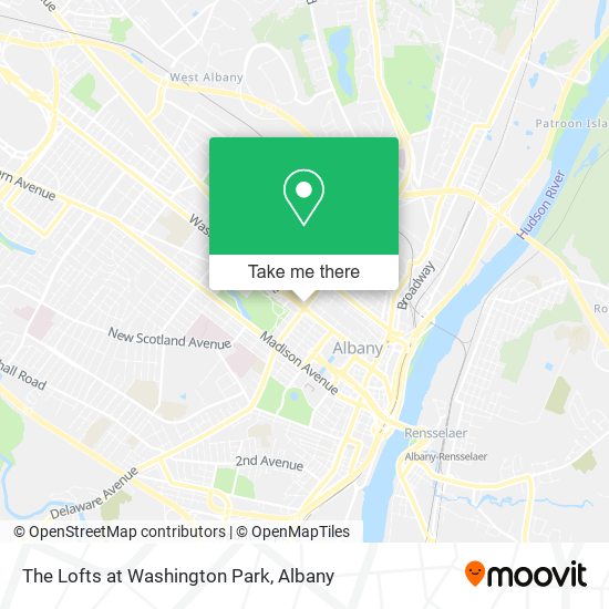 The Lofts at Washington Park map