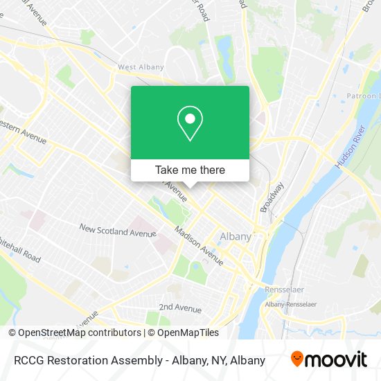 Mapa de RCCG Restoration Assembly - Albany, NY