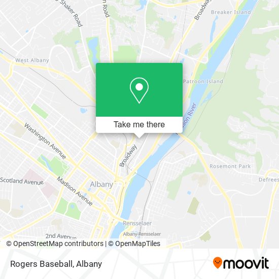 Rogers Baseball map