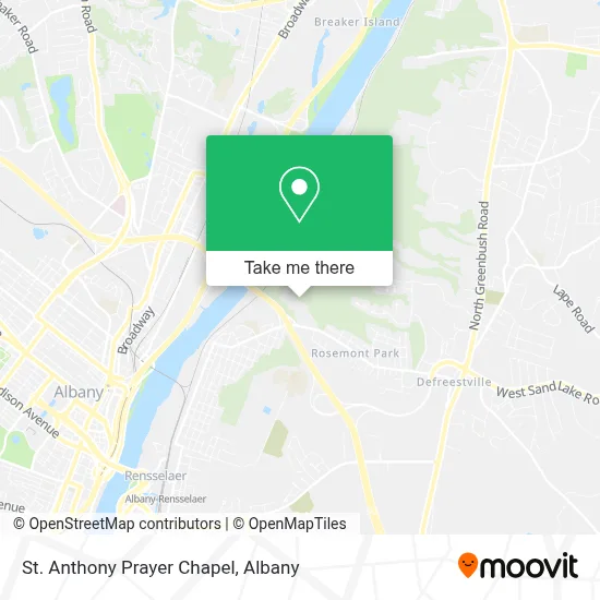 St. Anthony Prayer Chapel map
