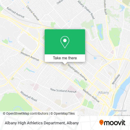 Mapa de Albany High Athletics Department