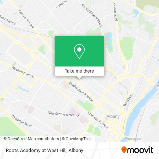 Roots Academy at West Hill map