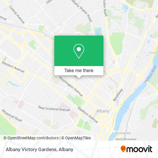 Mapa de Albany Victory Gardens