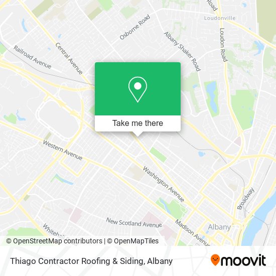 Mapa de Thiago Contractor Roofing & Siding