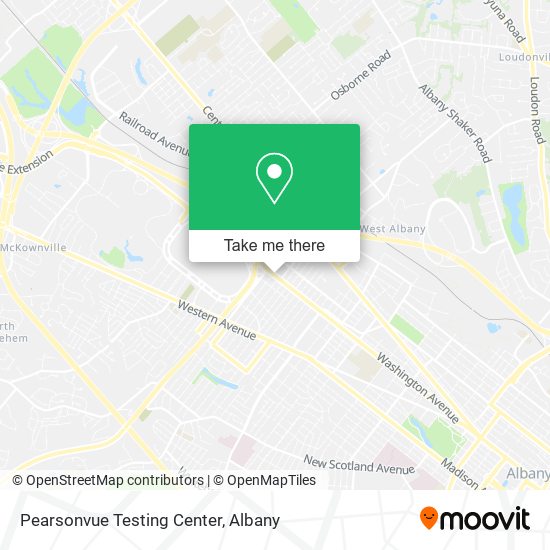 Mapa de Pearsonvue Testing Center