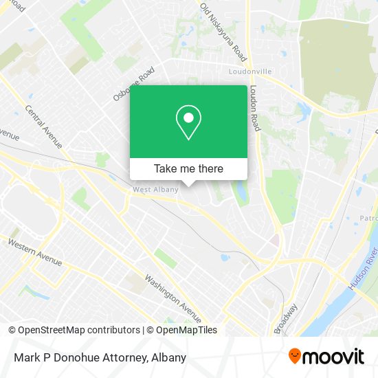 Mark P Donohue Attorney map