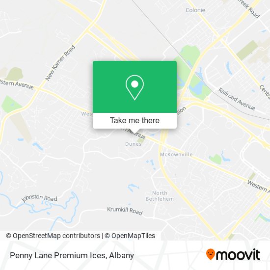 Penny Lane Premium Ices map