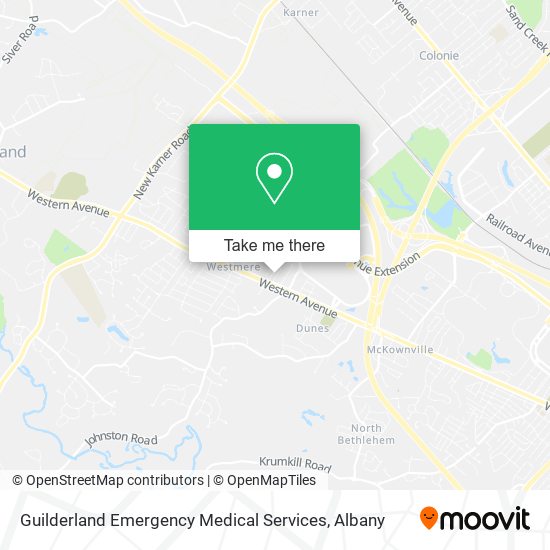 Mapa de Guilderland Emergency Medical Services